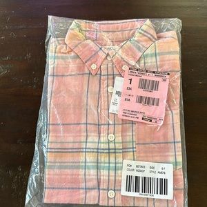 Crewcuts shirtsleeve button shirt size 6-7